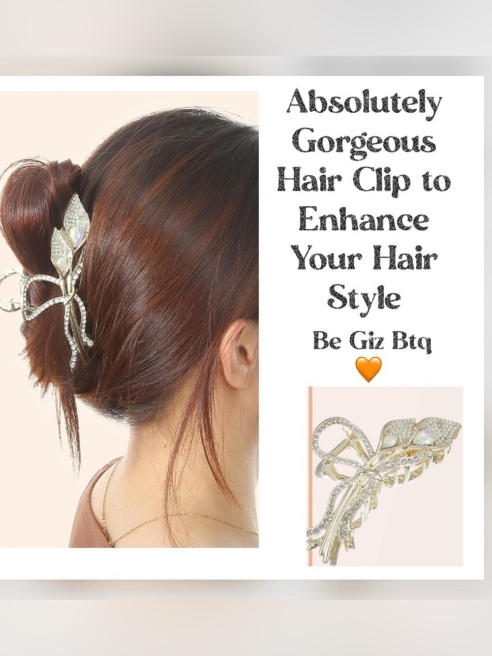 Super Elegant Embellished Hairpin to Enhance your Casual or Night Our Hair look